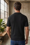 Black Polo Polo Collar Buttoned Men's Knitwear Shirt - 6