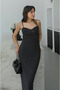 Black Polka Dot Strap Tulle Dress - 5091 - 3