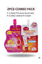 2PCS COMBO Skincare Cream Pink Aura Sunscreen SPF25 Face Cream + Underarm Brightening Cream