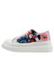 Women's Vegan White Thick Sole Sneakers - Warner Bros Looney Tunes Tweety Sylvester Puddy Tat Design - 3