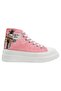 Women's Vegan Pink Thick Sole High Sneakers - a Little Paris Always Design - 7