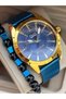 Men's Wristwatch, in a Stylish Box, Navy Blue Color Steel Band, 5 Atm Pool and Sea Suitable Wristband - 6