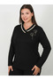 High Quality Turlu Combed Cotton Blouse Flexible 4 Seasons V-Neck 812 - 3