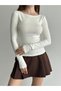 Kayık Yaka Long Sleeve Body - 3