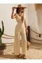 Openwork Knitwear Jumpsuit – Deep V-Neck Stylish and Modern - 4