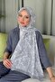 Aras Pattern Digital Shawl Gray - 4