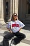 Printed Women's Oversize T-Shirt 100% Cotton Casual and Comfortable - 2