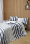 100% Cotton Modern Striped Double Duvet Cover Set |   200X220Cm |