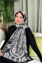 Lagoon Pattern Shawl Black - 3