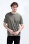 Men's Crew Neck Modal Fabric T-Shirt Khaki - 26Y 2985 - 5