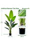 180cm Artificial Banana Plant Fake Bird of Paradise Plant for Indoors Home Office Decor - 7