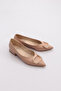 359 Women's Square Metal Buckle Pointed Toe Ballerinas - 2