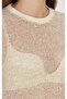 Crew Neck Mercerized Knitwear with Sim Detail - 2