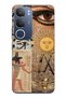 Vivo Y19S Compatible Eye of Ra Patterned Transparent Phone Case