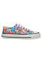 Women's Vegan Pink Sneakers - Floral Design - 4