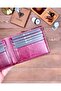 Genuine Leather Double Compartments for Money Slim Minimalist C Wallet 2144 - 3