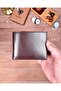 Genuine Leather Wallet with Double Coin Compartments and Plenty of Card Slots 2145 - 4