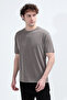 Men's Crew Neck Modal Fabric T-Shirt Brown - 26Y 2985 - 6