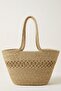 Premium Patterned Straw-Textured Women's Beach Bag Si - Hand Knitted Style Vacation and City Bag Si