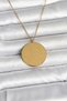 316L Steel Gold Color Ayetel Kursi and Allah Written Necklace