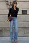 Black Modern Boat Neck Knitwear Sweater Mg2804 - 5