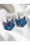 Venus Cat Polymer Clay & Epoxy Handmade Earrings (Apparatus Stainless Steel)