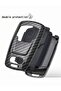 Audi Carbon Textured Key Case Cover Silicone Interior Case and a Keychain Carbon Black - 4