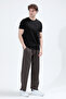 Men's Adjustable Waist Double Pocketed Wide-Leg Sweatpants Khaki - 26m 3163 - 4