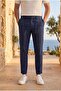 Brent Havuç Cut Hürrem Fabric Boyfriend Fit Jogger Pants Men's Trousers - Navy Blue