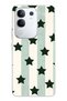Vivo Y29 Compatible Striped Star Patterned Transparent Phone Case