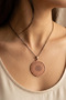Women's and Men's Copper Necklace Patterned with the Protective Prayer of Esma-Ül Hüsna Copper Necklace - 3