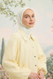 وشاح فلوش فيسكوز سادة اللون لؤلؤي