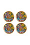 Lemozia Melamine 23 cm 4-Piece Plate Set