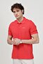 Men's 3-Pack Light Blue-Red-Blue Regular Fit 100% Cotton Pique Polo Collar T-Shirt - 3