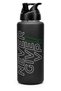Large Water Bottle Tritan Water Bottle with Straw Never Give up Sports Bottle Water Bottle Bpa Free 1000 ml Black 0112