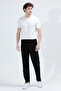 Men's Adjustable Waist Zippered Pocket Sweatpants Black - 26m 3179 - 2