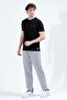 Men's Adjustable Waist Zippered Pocket Sweatpants Gray - 26m 3179