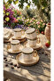 Emerald Stripe Series - Emerald Green & Gold Striped Coffee Set for 6 People - 3