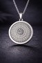 Ayetel Kursi Written with Allah's Words Reversible Stainless Steel Necklace for Men Women Religious Medallion Pendant - 2