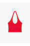Slim Fit Sleeveless Halter Neck Sports Blouse - 5