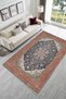 Orange Navy Blue Boho Vintage Chenille Rug Kilim Rug Runner Rug Non-Slip Living Room Kitchen Hallway - 2
