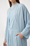 Modal Cupra Trousers Blouse Abaya Set Blue - 5