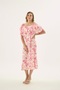 21497 Women's Madonna Collar Long Dress - 2