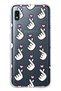Samsung Galaxy A10 Compatible Finger Heart Patterned Transparent Phone Case