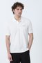 Men's 3-Pack Blue-Claret-White Regular Fit 100% Cotton Pique Polo Collar T-Shirt - 3
