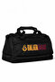 Licensed Black Sports Bag - 3-Compartment Water-Repellent Fabric Training Bag - 3