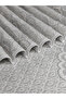Deluxe Mari̇lla Pillowed Pique Set Bedspread (Grey) - 2