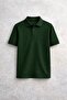 100% Cotton Polo Non-Curling Collar School T-Shirt Breathable Fabric - 2