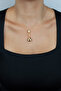 Pearl Detailed Drop Form Gold Women's Necklace