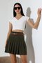 Pleated Knitwear Skirt - 4
